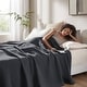 preview thumbnail 78 of 120, Madison Park Waffle Weave 100% Cotton Breathable Lightweight Blanket
