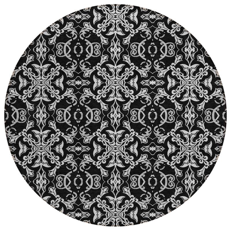 Machine Washable Indoor/ Outdoor Chantille Traditional Medallions Rug