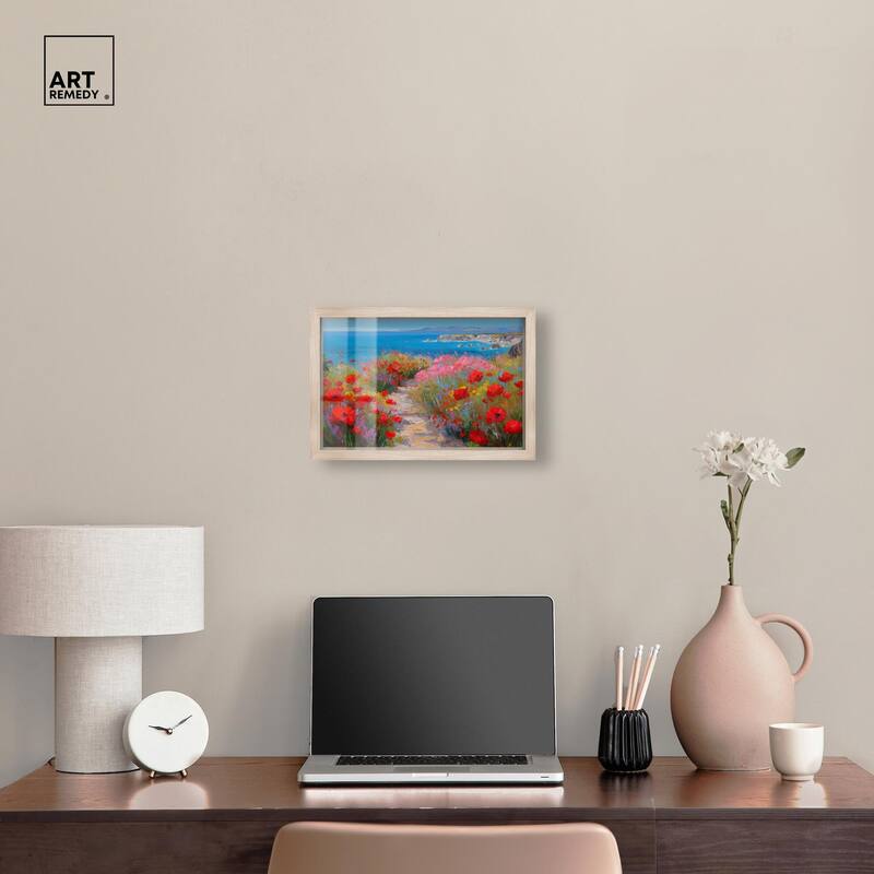 Ocean View Bloom I Shadowbox by Art Remedy