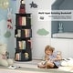 preview thumbnail 43 of 102, 4/5/6 Tiers Round Rotating Bookcase, Revolving Floor Standing Bookshelf Corner Organizer Display