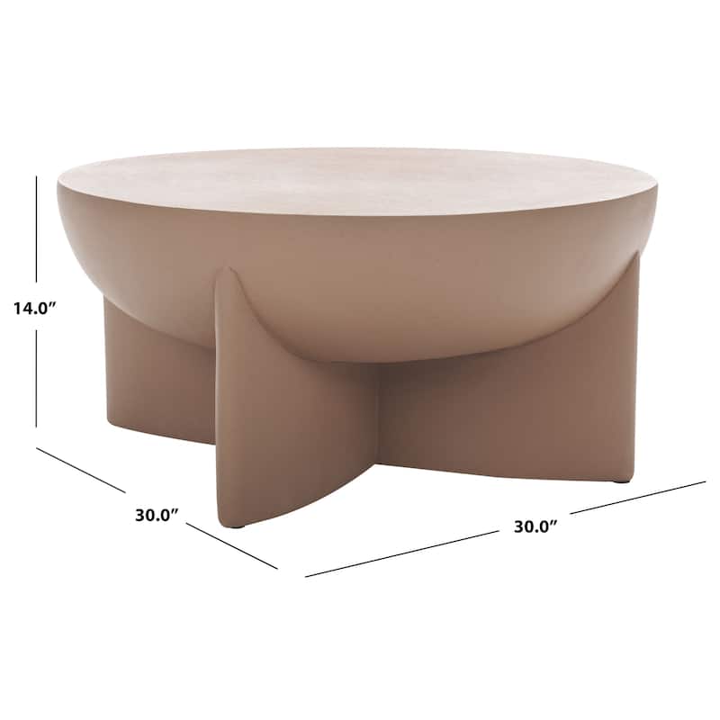 SAFAVIEH Devan Coffee Table (Fully Assembled) - 30"W x 30"D x 14"H
