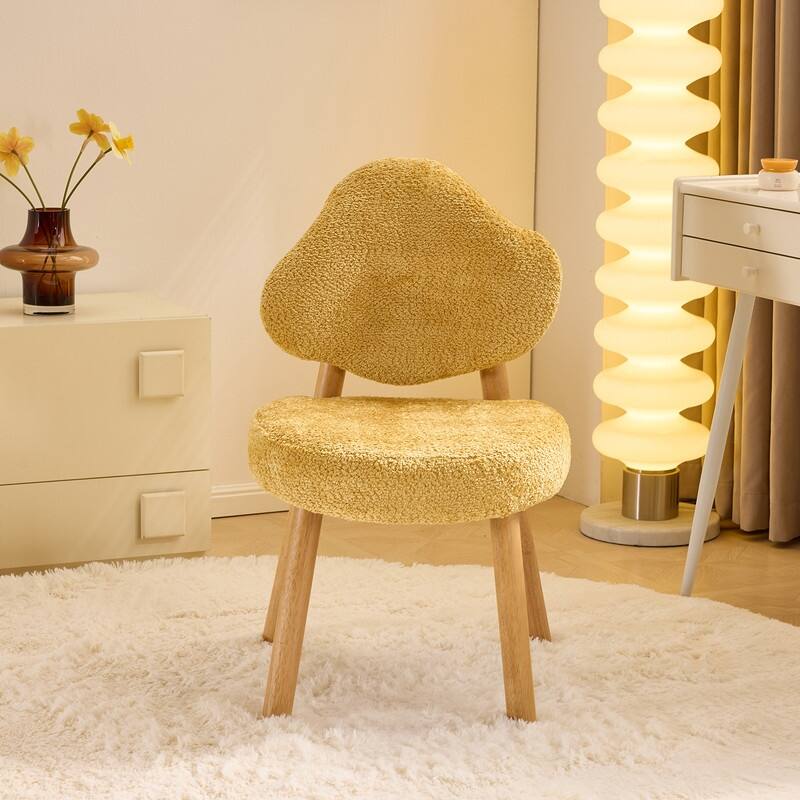 Cloud Puff Soft Accent Chair – Cozy Vanity & Lounge Chair