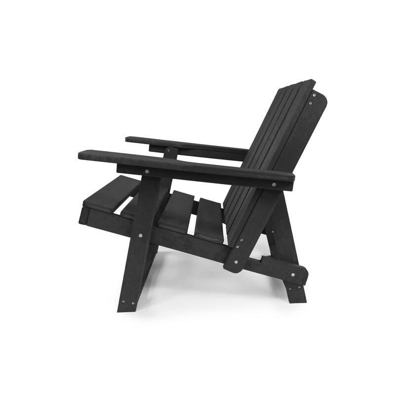 Amalfi Fully Assembled All-Weather HDPE Outdoor Folding Modern Adirondack Chair