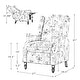 preview thumbnail 64 of 63, HULALA HOME Damaris Mid-Century Modern Manual Pushback Recliner with Wingback Design Set of 2