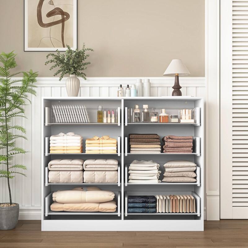 47.2" Modern 8-Drawer Wooden Dresser for Bedroom