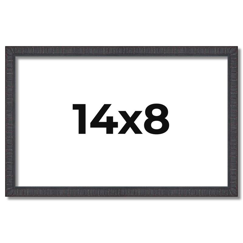 14x8 Frame Brown Solid Wood Picture Frame - Complete Modern Photo