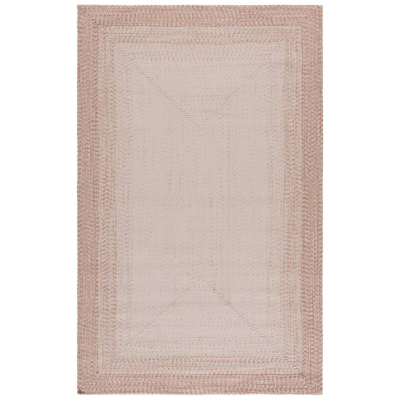SAFAVIEH Handmade Braided Eiry Washable Indoor/Outdoor Rug - Weather Resistant & Easy Cleaning - 4' x 6' - Ivory/Beige