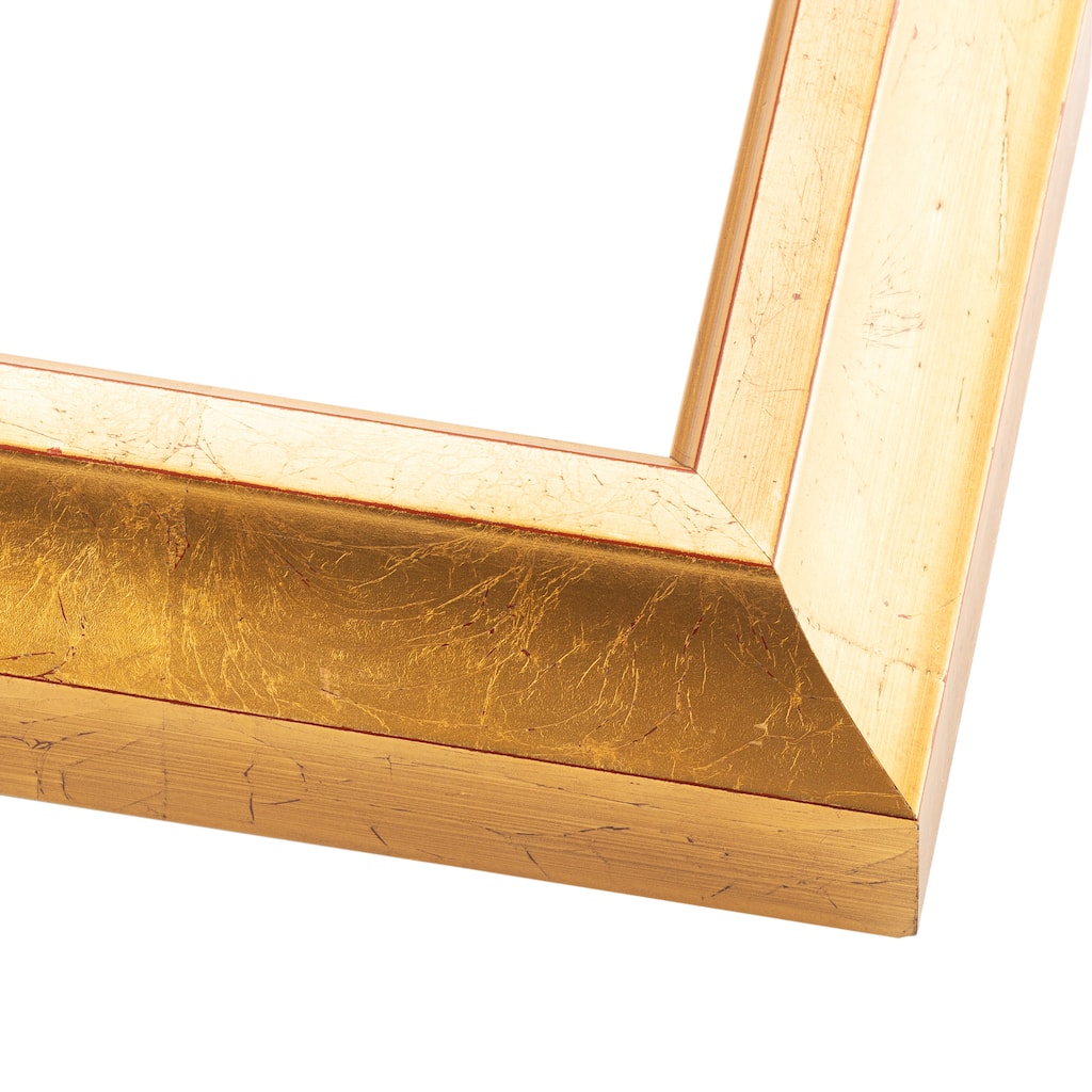 Square Shadow Box 1.75" Deep Gold Frame - UV Acrylic, Backing, Hanging Hardware