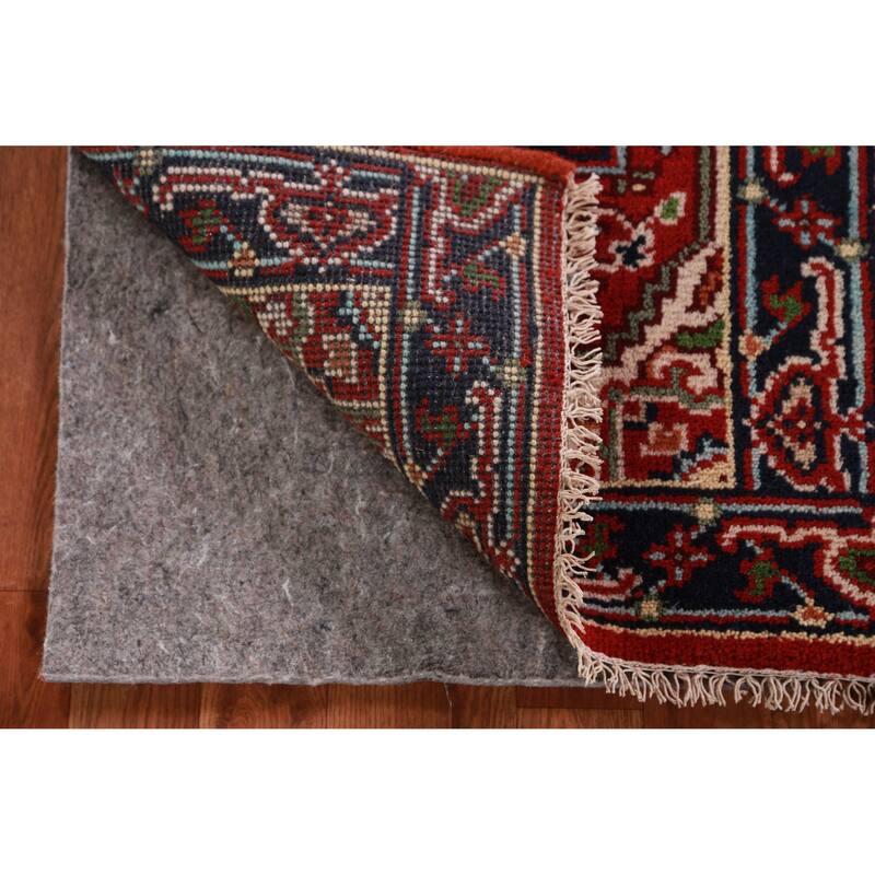Hand Knotted Oriental 100% Wool Carpet Traditional Medallion Oranges & Rust Heriz (serapi) Area Rug - 3' 0'' X 2' 0''