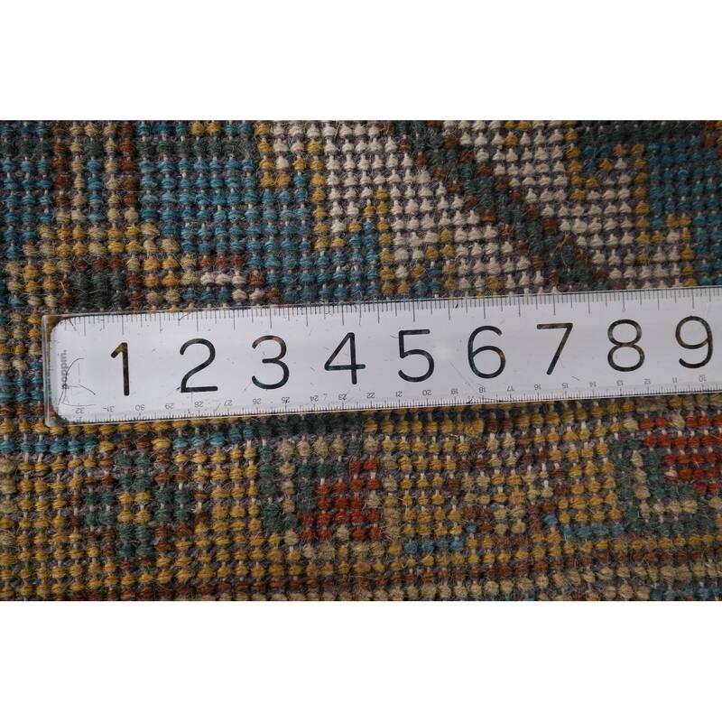 Orange Heriz Serapi Oriental Area Rug Hand-Knotted Wool Carpet - 9'0"x 11'9"