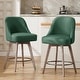 preview thumbnail 3 of 26, 26" Counter Height Swivel Bar Stool, Upholstered Counter Stools - 23.8" (D) x 21.7" (W) x 38" (H)