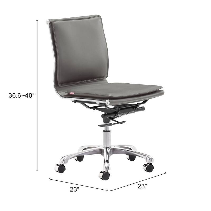 Dream Plus Armless Office Chair Gray