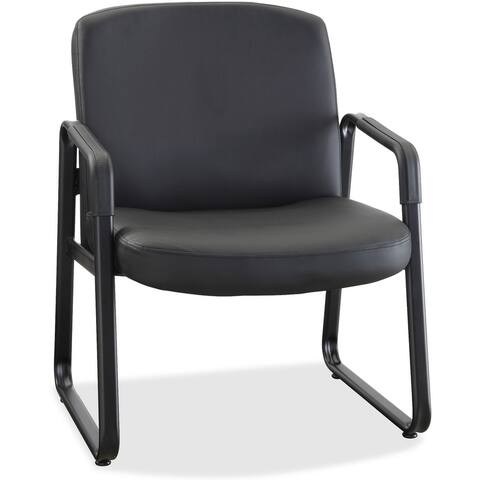 Lorell Big and Tall Leather Guest Chair