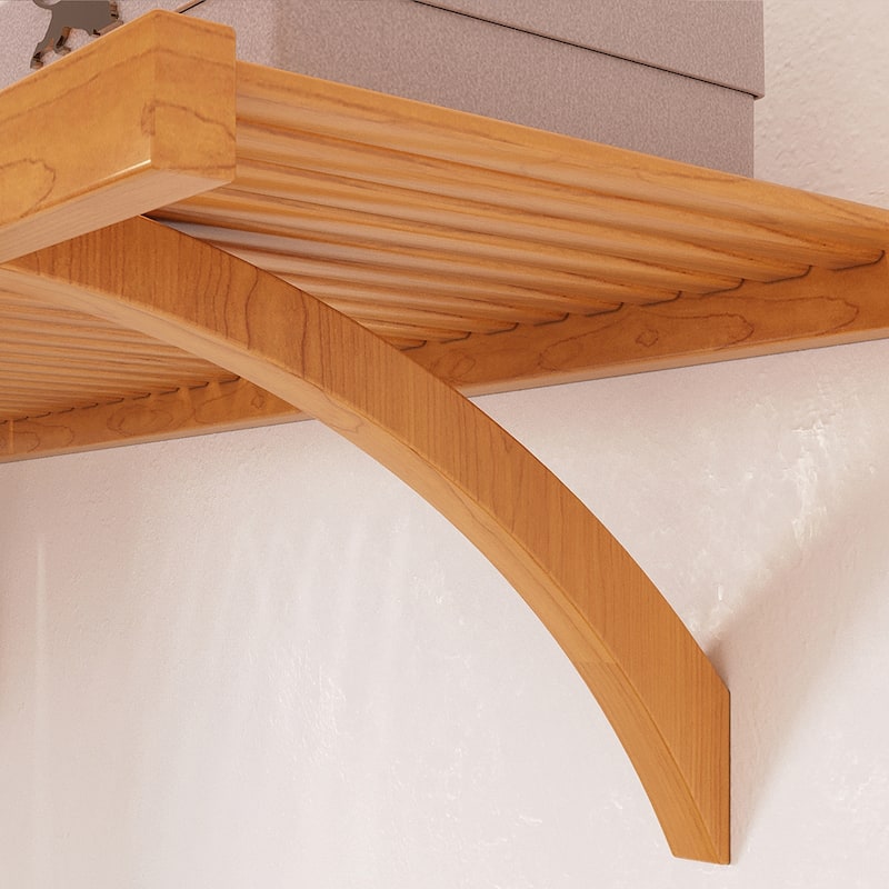 John Louis Home Solid Wood Reach-In Simplicity Closet System with 2-Drawers Honey Maple