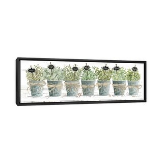 iCanvas "Herbs In A Row" by Cindy Jacobs Framed Canvas Print - Bed Bath ...