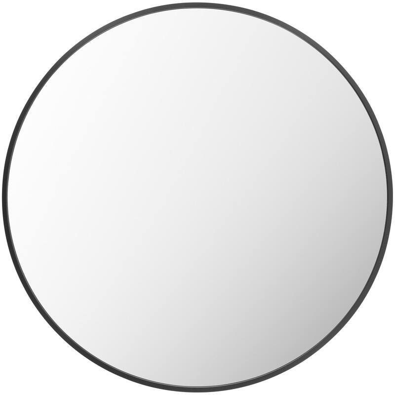 Livabliss Aranya Modern Aluminum Round Circle Accent Mirror