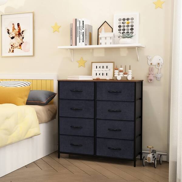 8 Drawer Dresser for Bedroom, Closet, Hallway, Fabric Dresser for Baby,  Kids, Sturdy Steel Frame, Lightweight - as picture - Bed Bath & Beyond -  37668278