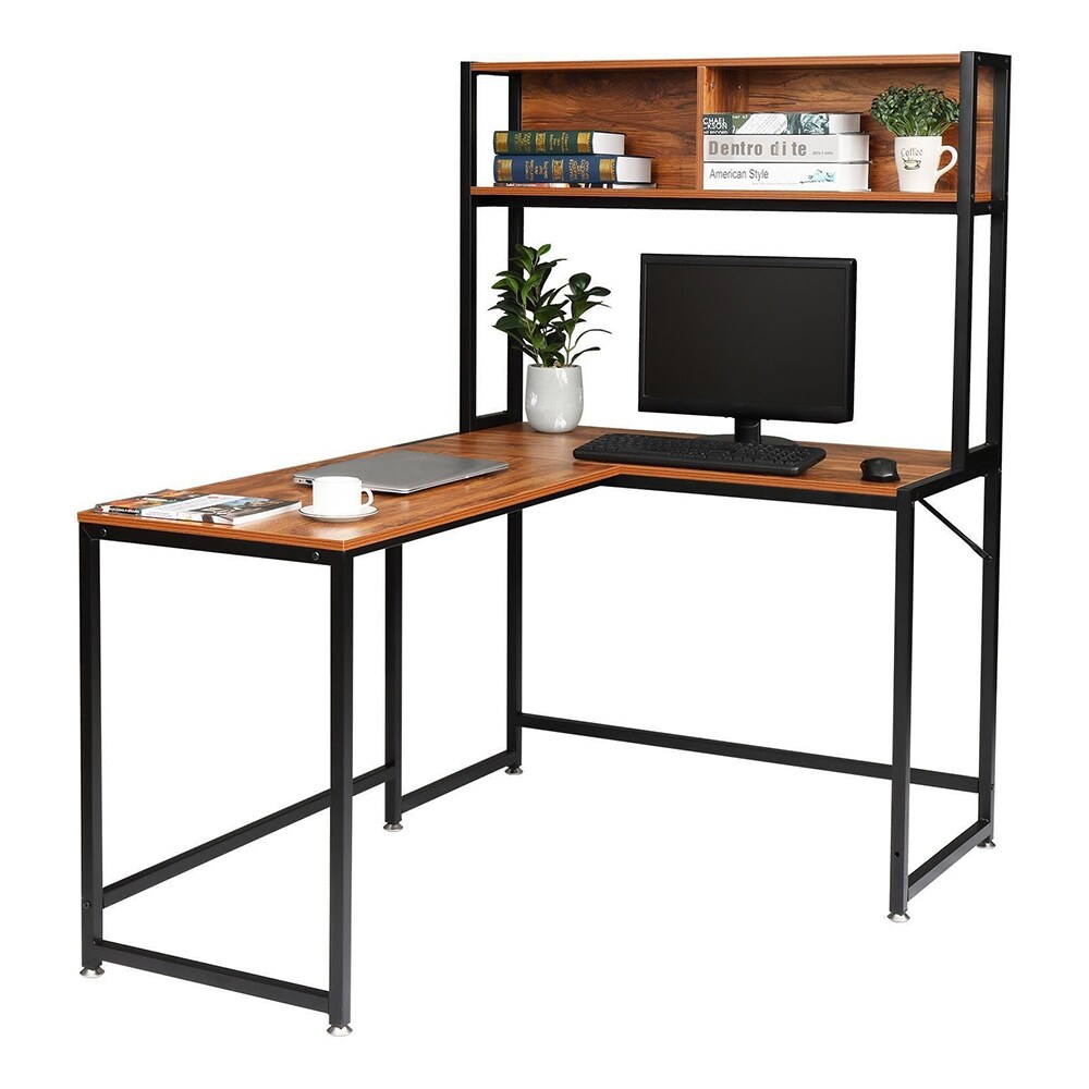 U-shaped Computer Desk Industrial Corner Writing Desk - Bed Bath ...