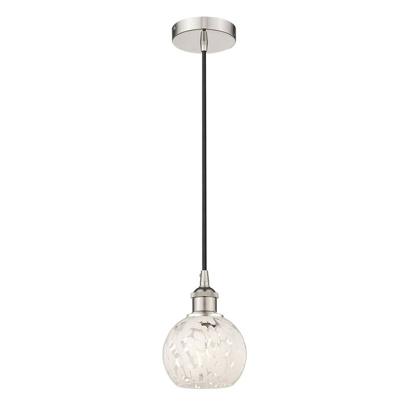 Innovations Lighting 616-1P 8 6 White Mouchette Pendant White