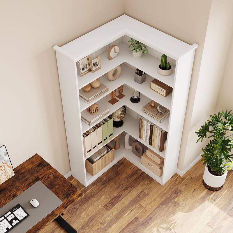 Farmhouse Bookshelf Corner