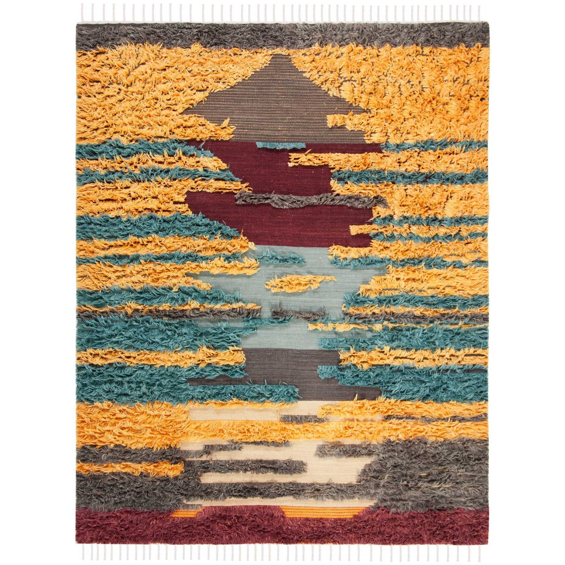 Safavieh Hand Knotted Kenya Khloe Southwestern Tribal Wool Rug Overstock 23498173