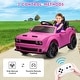 preview thumbnail 29 of 28, Kids Electric Car Licensed Dodge Challenger Ride On Car 12V Electric Vehicles