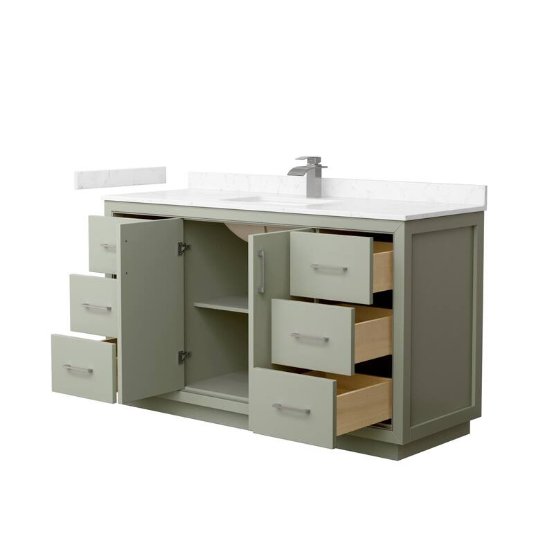 Wyndham Collection WCF1111-60S-VCA-MXX Icon 60" Free Standing Single
