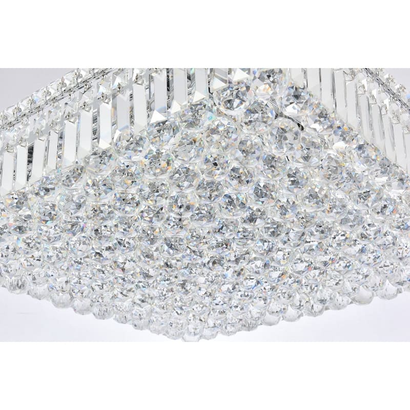 Somette Lausanne 9-light 24-inch Flush-Mount Chandelier - 24 Inch