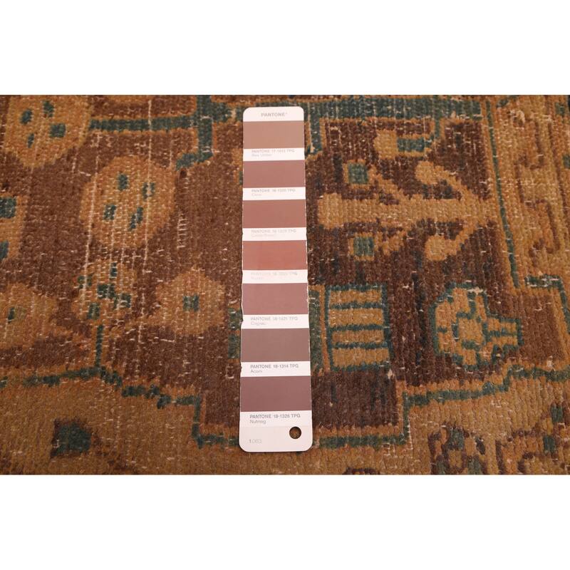 ECARPETGALLERY Hand-knotted Antalya Vintage Brown Wool Rug - 4'11 x 8'4