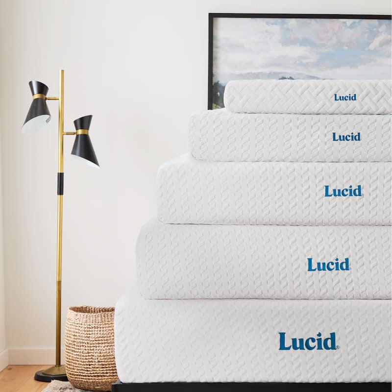Lucid SureCool 14-inch Gel Memory Foam Mattress, Medium-Plush Feel