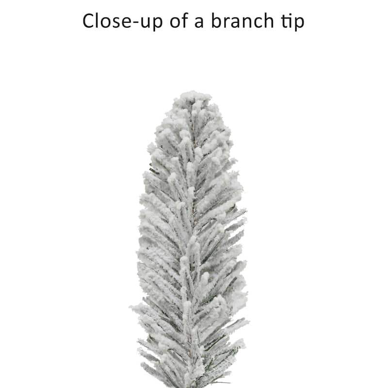 Puleo International 3 ft. Pre-Lit Flocked Artificial Fraser Fir Tree