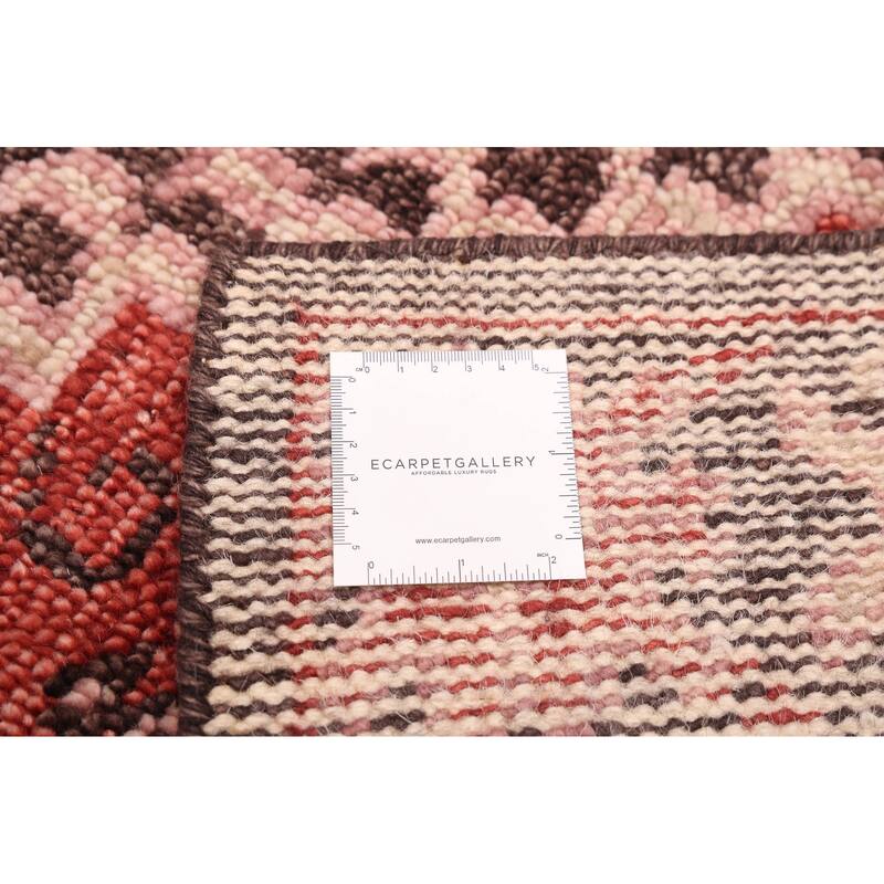 ECARPETGALLERY Hand-knotted Jules Serapi Dark Brown Wool Rug - 5'5 x 7'7