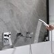 preview thumbnail 24 of 45, Solid Brass Wall Mounted Roman Tub Faucet with Swivel Tub Spout and Rough-in Valve