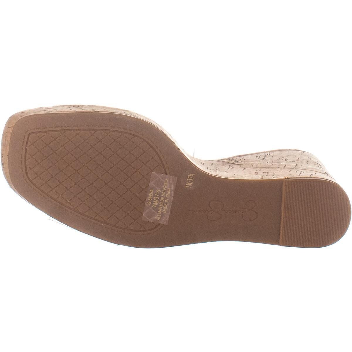 jessica simpson seena wedge clear