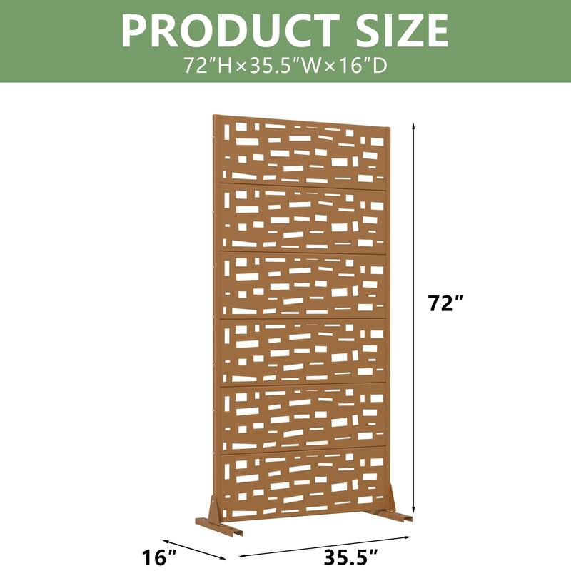 Outdoor Privacy Screen Metal Privacy Screen Panel Free Standing