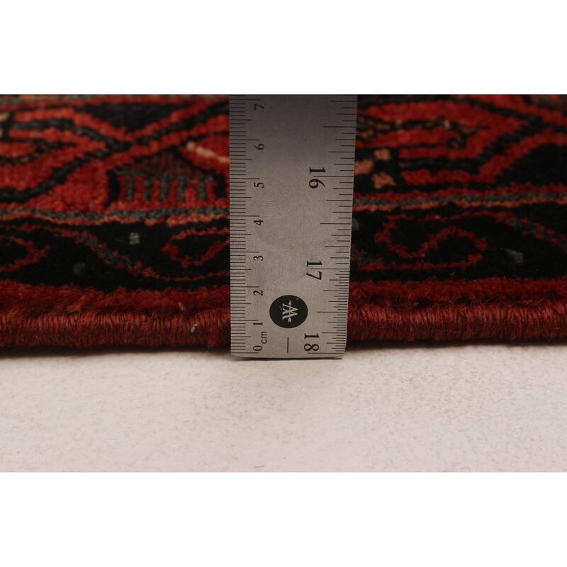 ECARPETGALLERY Hand-knotted Andelz Red Wool Rug - 3'8 x 10'0