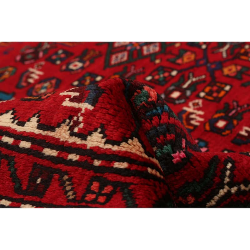 ECARPETGALLERY Hand-knotted Andelz Red Wool Rug - 5'3 x 9'10