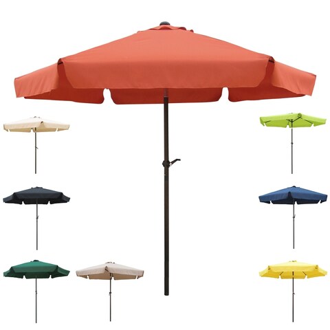 International Caravan St. Kitts 8 ft. Patio Umbrella with Flaps