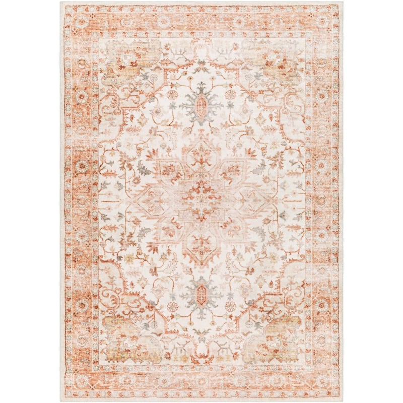 Livabliss Erin Updated Traditional Medallion Area Rug