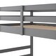 preview thumbnail 19 of 18, Pine Twin Over Twin Bunk Bed with Ladder & Guardrails - Stylish & Safe