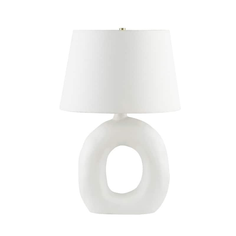Renwil Kalahari 23" Length Table Lamp, Off-White