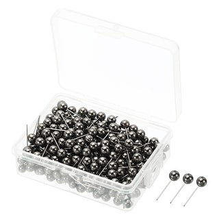 300pcs Push Pins, Round Head Map Tacks Steel Point for Office - On Sale ...