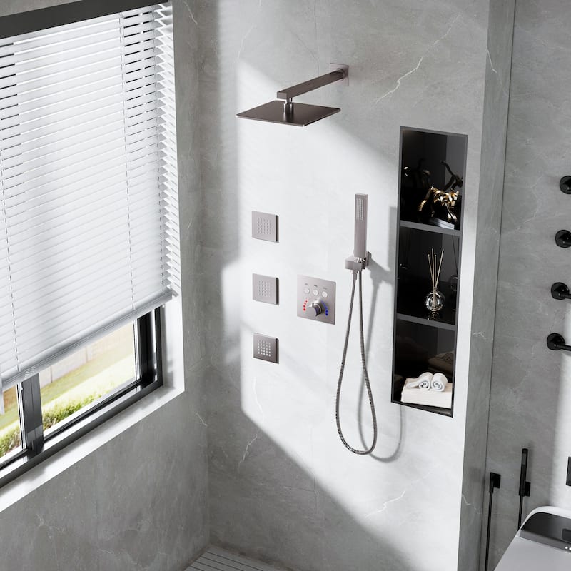 Luxury 3-Way Complete Rain Showerhead