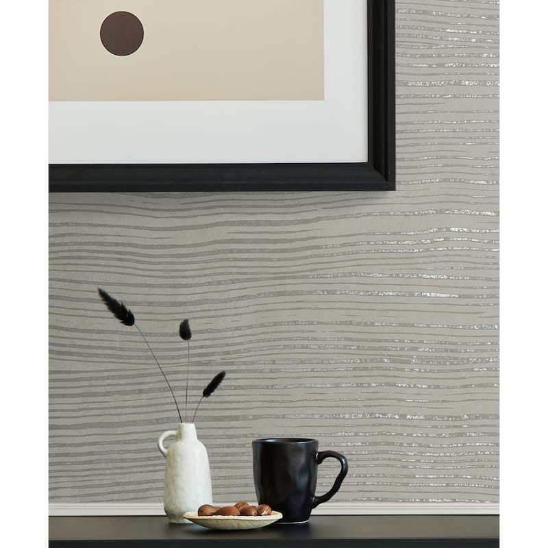 Seabrook Designs Livello Geometric Non-Woven Unpasted Wallpaper