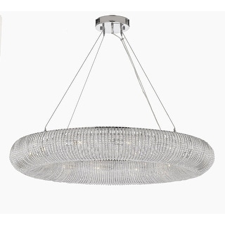 Crystal Halo Chandelier Modern / Contemporary Floating Orb 41" Wide - Chandeliers For Bedrooms by Overstock.com