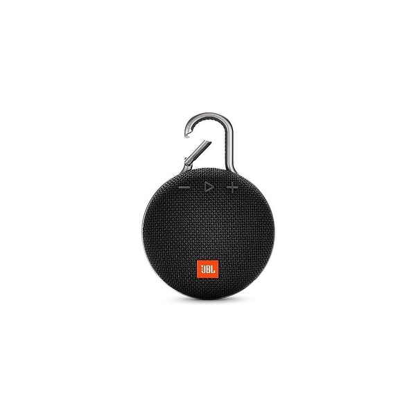 JBL CLIP 3 Waterproof Portable Bluetooth Speaker Black Bed