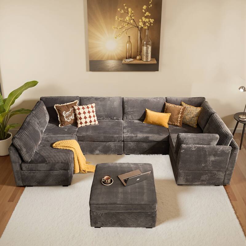 OVIOS Cloud-Like L-Shaped Sofa