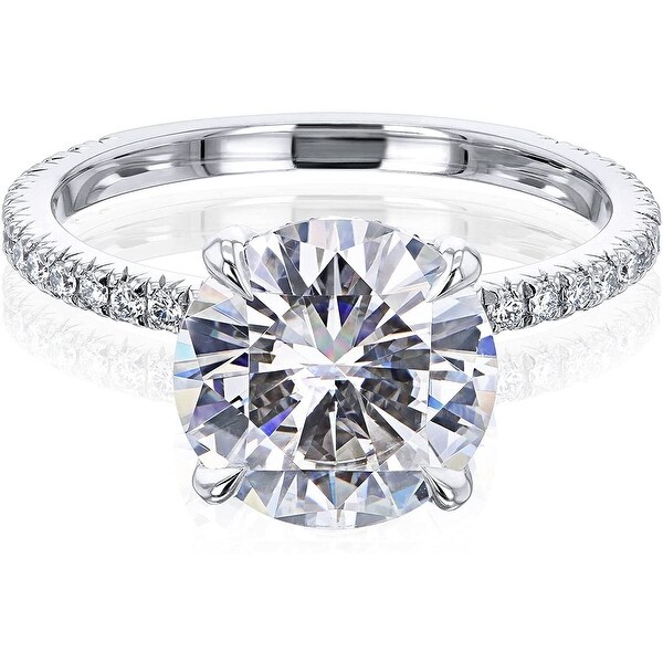 Annello by Kobelli 14k Gold Forever One Moissanite Wrap Basket Engagement Ring(DEF/VS, DEF/VS). Opens flyout.