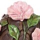 preview thumbnail 6 of 11, Exhart Solar Turtle with Pink Flowers Garden Statue, 8 inch