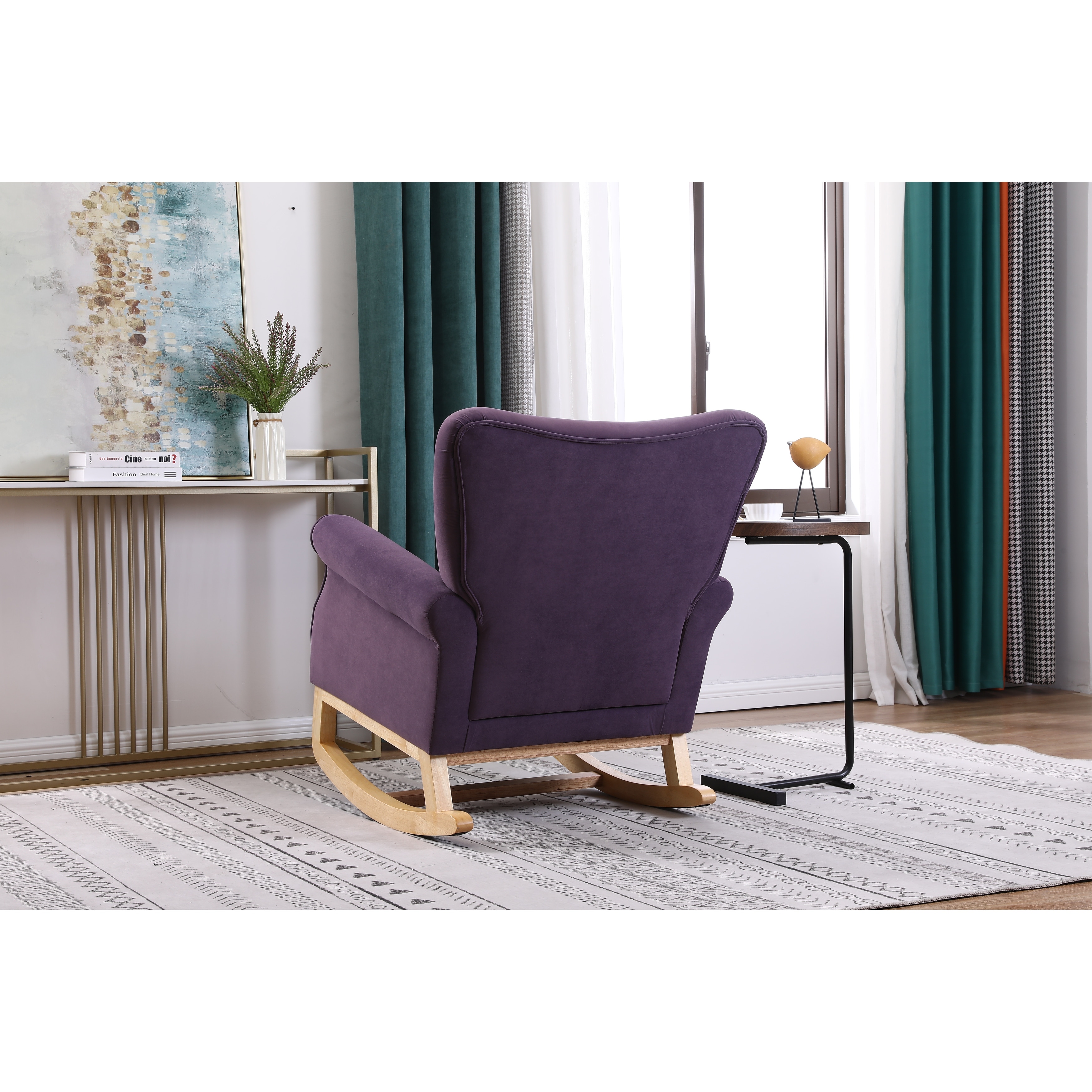 Purple glider chair deals